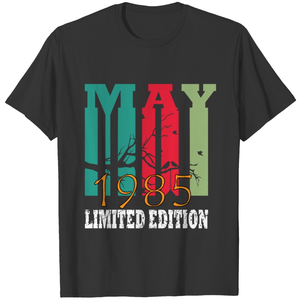 1985 vintage born in May gift T-shirt
