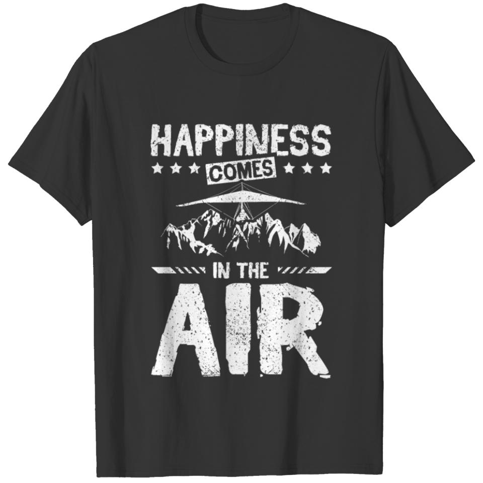 Happiness comes in the air hang glider T-shirt