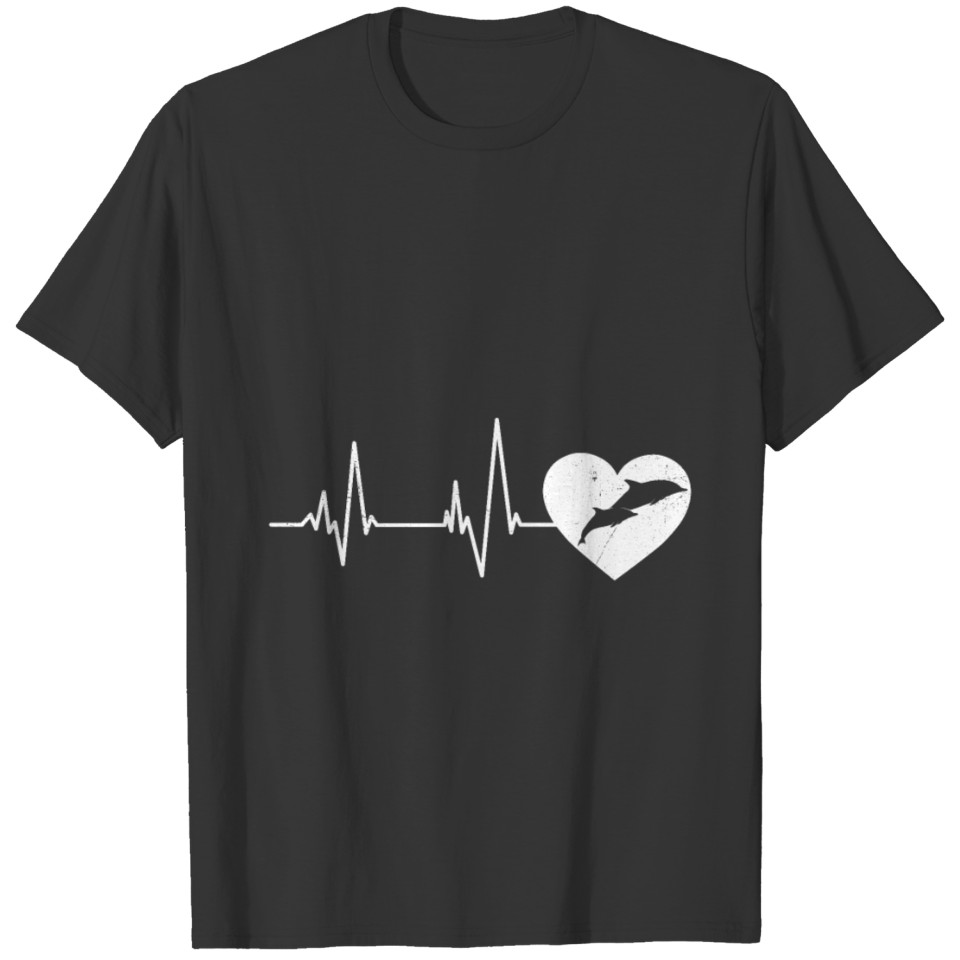 Dolphins heartbeat dolphin T-shirt
