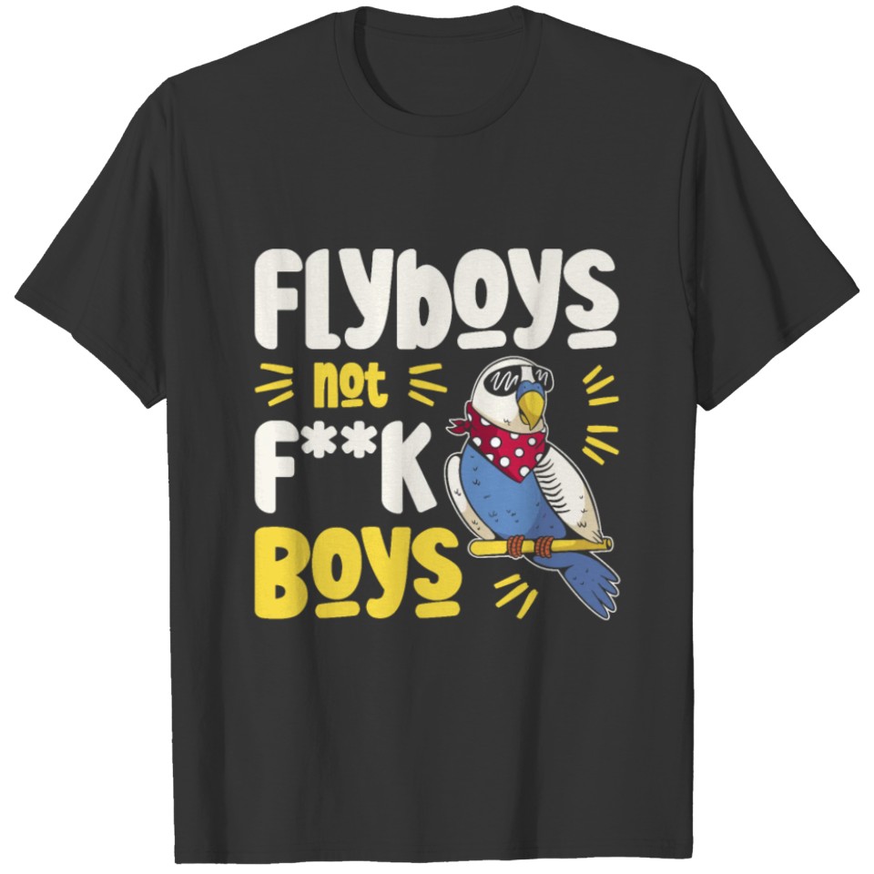 Flying Bird Cartoon Bird Fan Birding T-shirt
