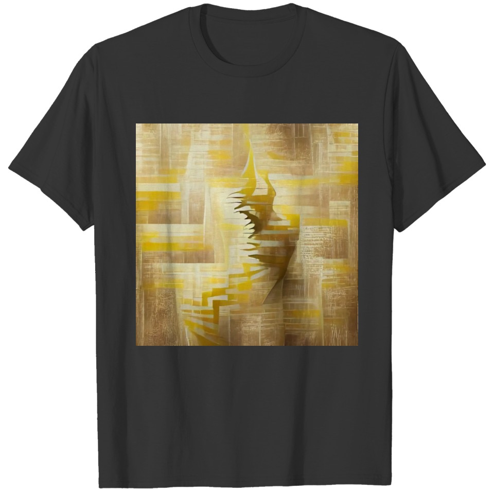 Abstract herringbone pattern T-shirt