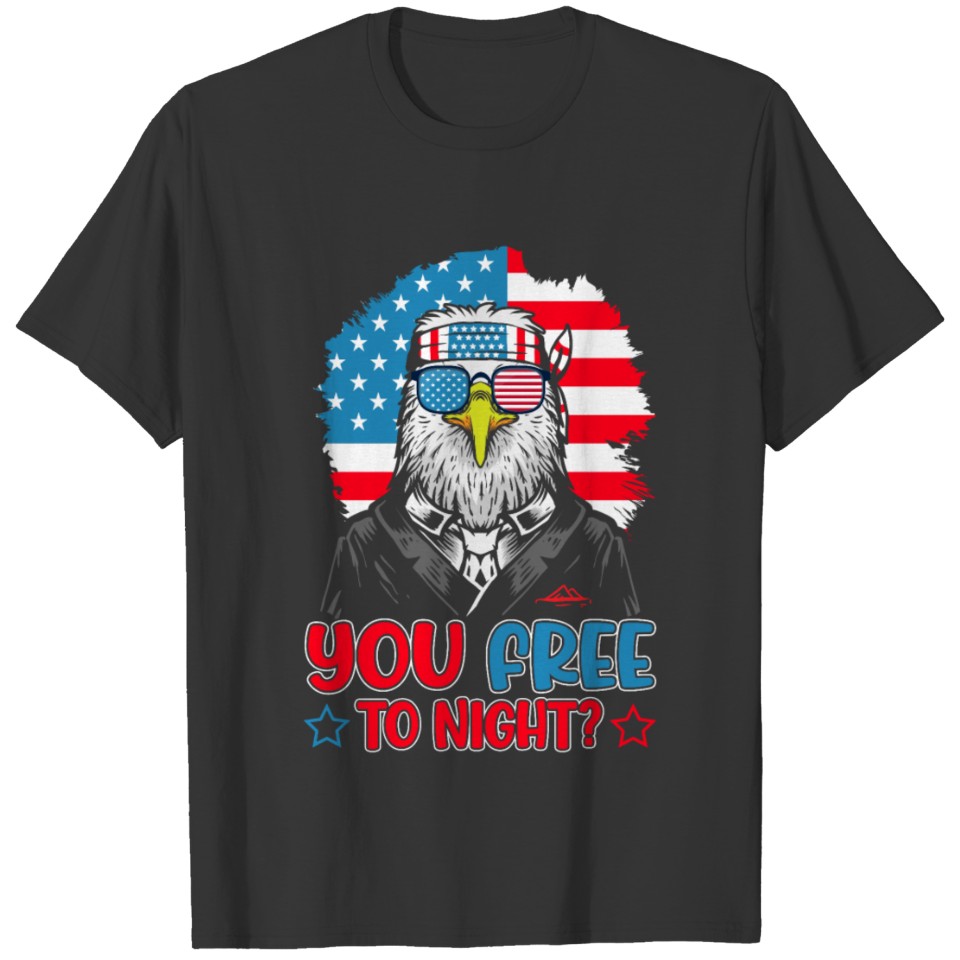 Eagle American Flag Men 4th of July USA T Shirts