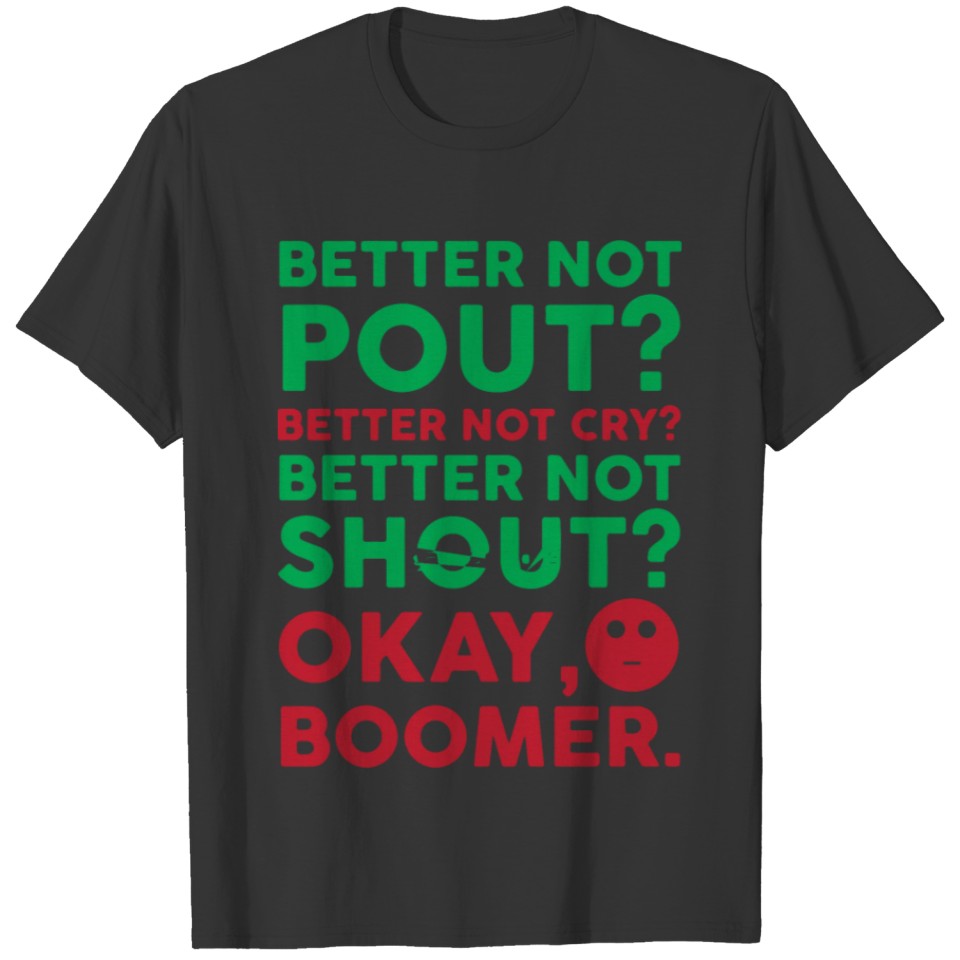 Ok Boomer Santa Parody T-shirt