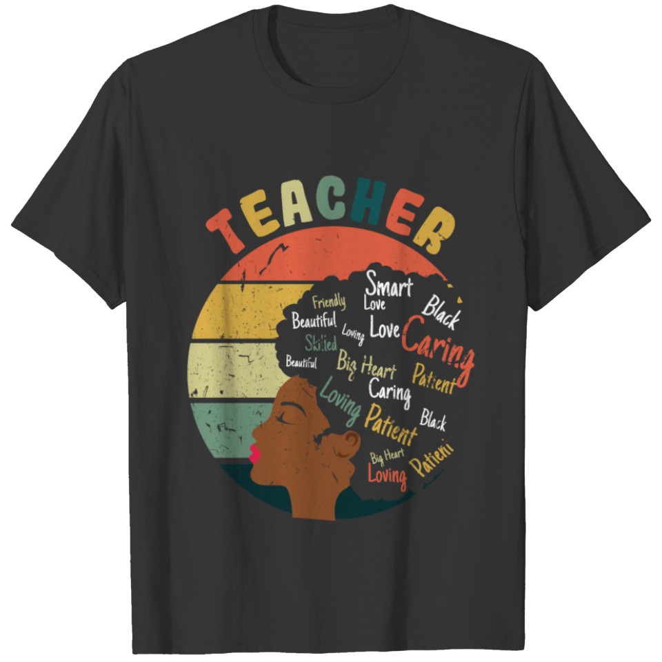 Retro Proud Black History 1865 Juneteenth Teacher T Shirts
