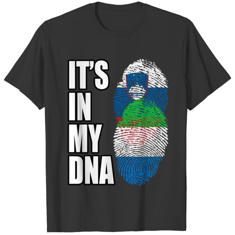 Slovenian And Sierra Leonean Vintage Heritage DNA T-shirt