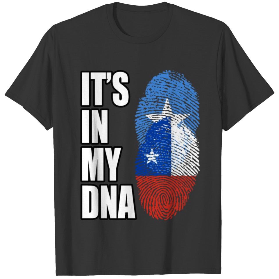 Somali And Chilean Vintage Heritage DNA Flag T-shirt
