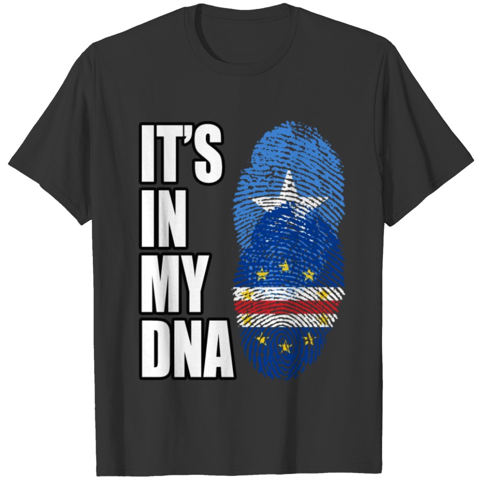 Somali And Cabo Verdean Vintage Heritage DNA Flag T-shirt