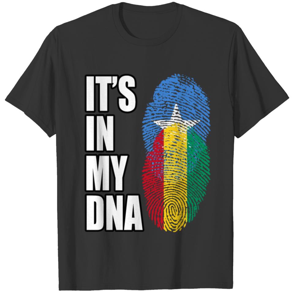 Somali And Guinean Vintage Heritage DNA Flag T-shirt