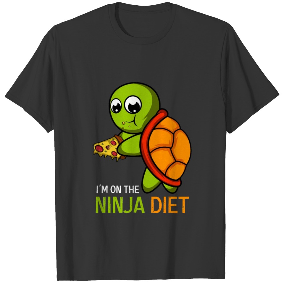 The Ninja Diet Pizza Lover Gift T-shirt