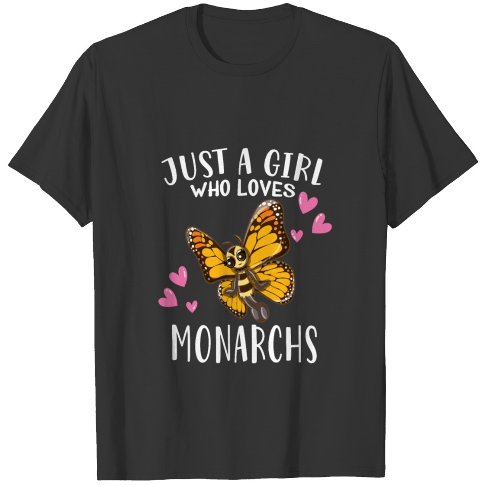 Butterfly Lover Just A Girl Who Loves Monarchs T-shirt