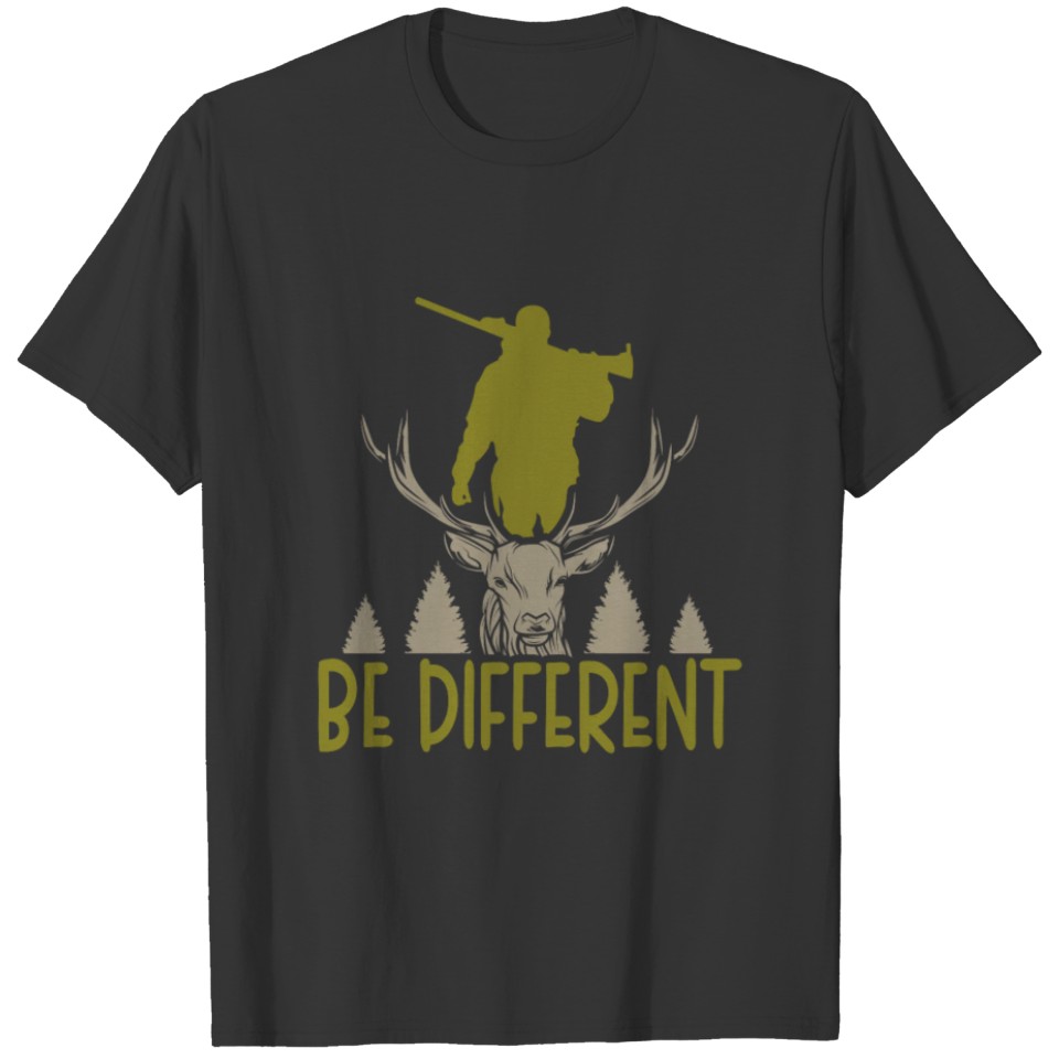 Animal Nature Mountain Deer Hunting Camping Camper T-shirt