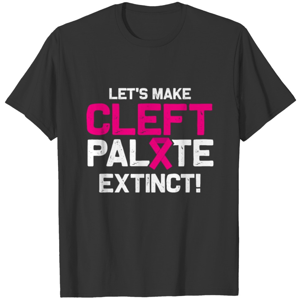 Cleft Palate Lip Beat Strong Awareness design T-shirt