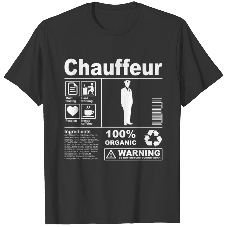 Chauffeur Product Description T-shirt