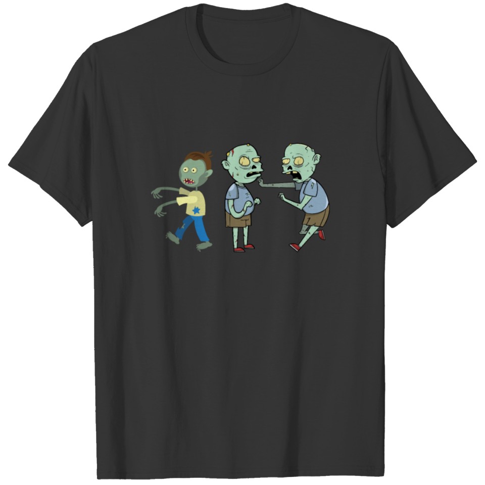 Zombie Kids Clothes Vintage Horror Retro Funny T-shirt