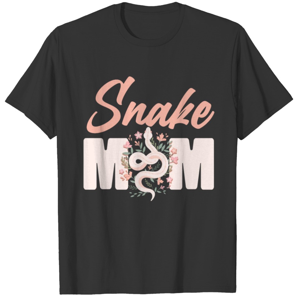 Snake Serpent Mom Mother Flower T Shirts