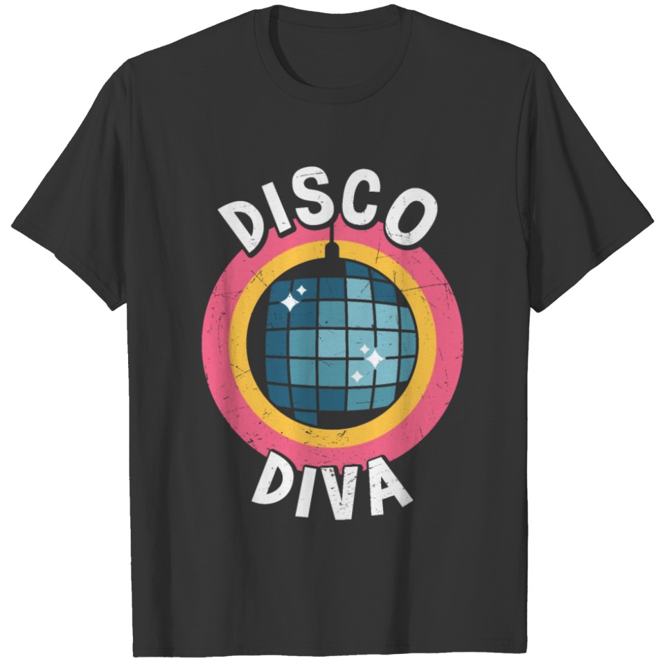 Disco Diva Retro Party T-shirt