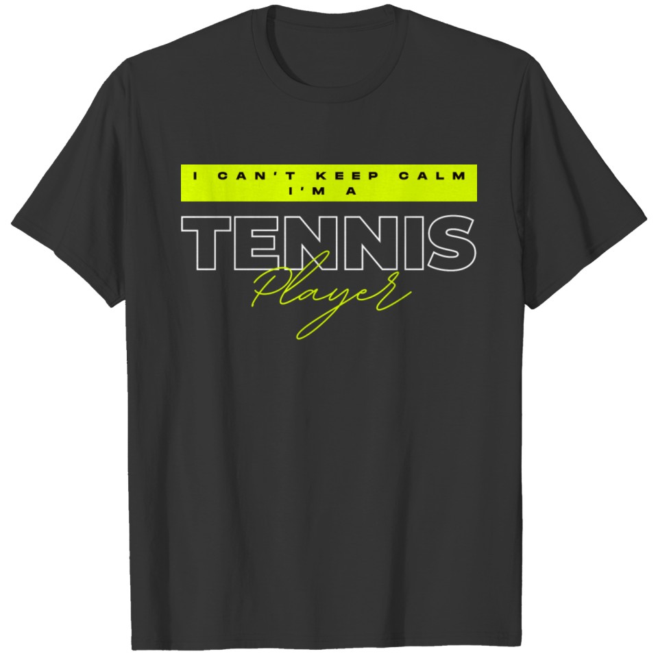Keep calm tennis T-shirt