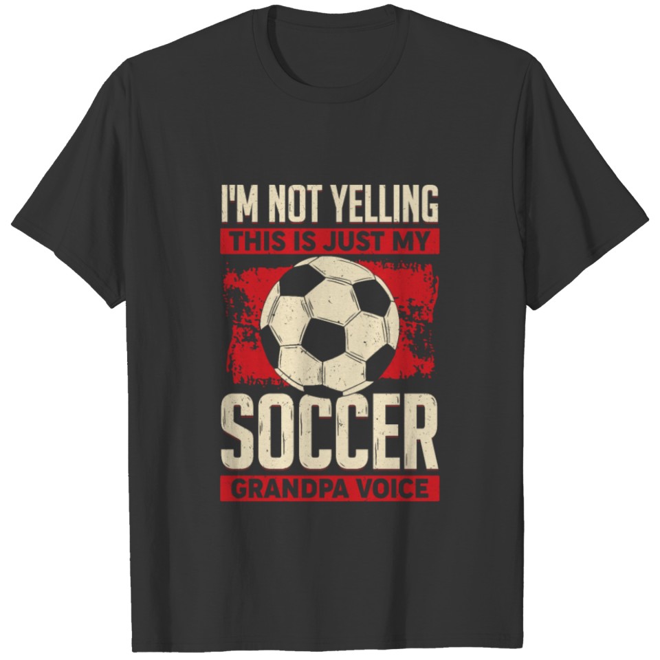 Funny Soccer Grandpa Grandfather Gift T-shirt