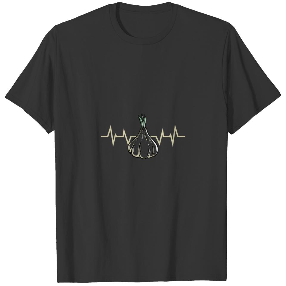 Garlic Plant Heartbeat T-shirt