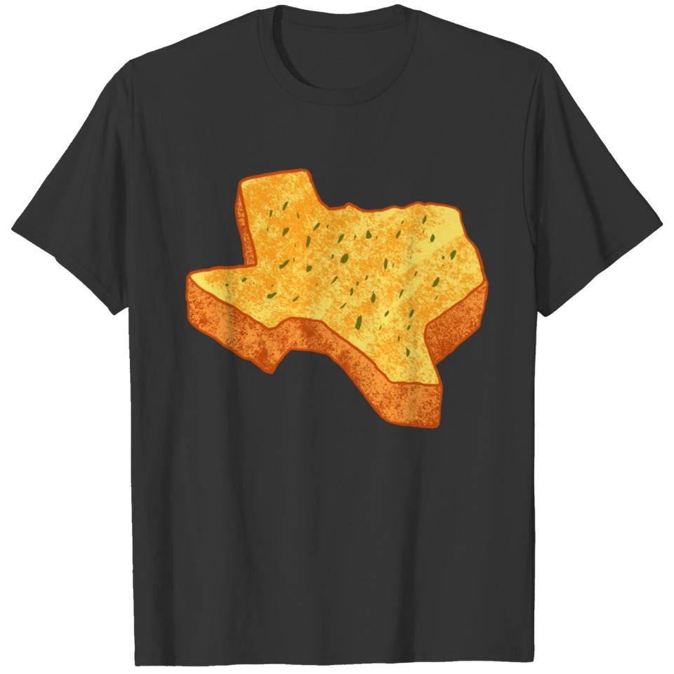 Toast Map Design for Texas Food Lovers T-shirt