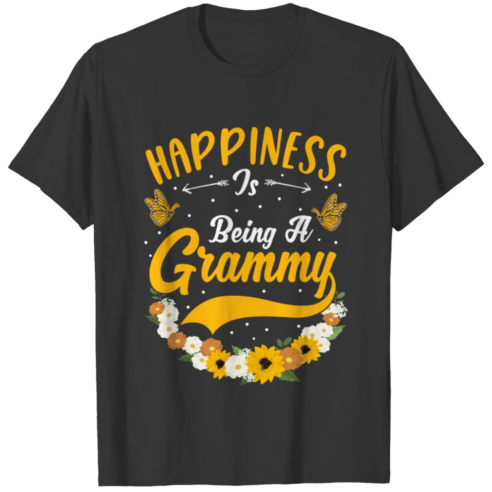 Happiness Grandma Sunflower Proud Grandmother T Shirts