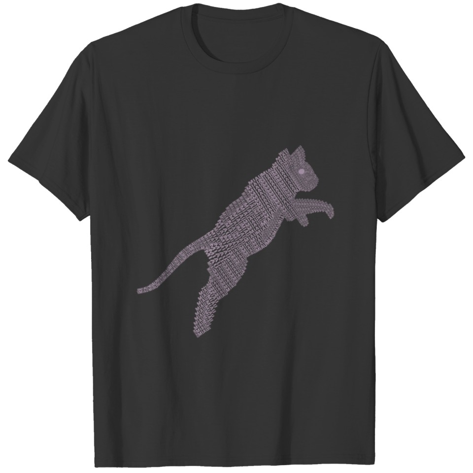 jumping cat T-shirt