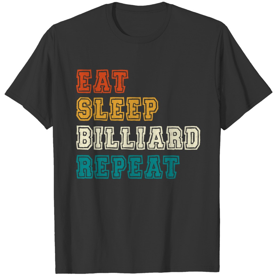 Aim Shoot Swore Repeat Billiard Ball Pool Lovers T-shirt
