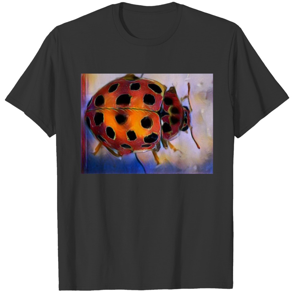 Red Ladybug With Black dots T Shirts