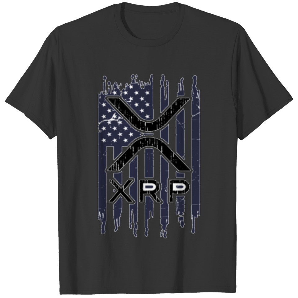 Funny XRP Cryptocurrency USA American T-shirt