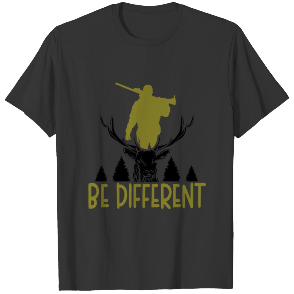 Animal Nature Mountain Deer Hunting Camping Camper T-shirt