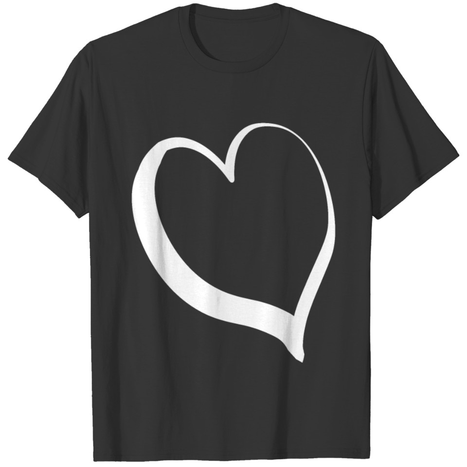 Cool White Heart T-shirt