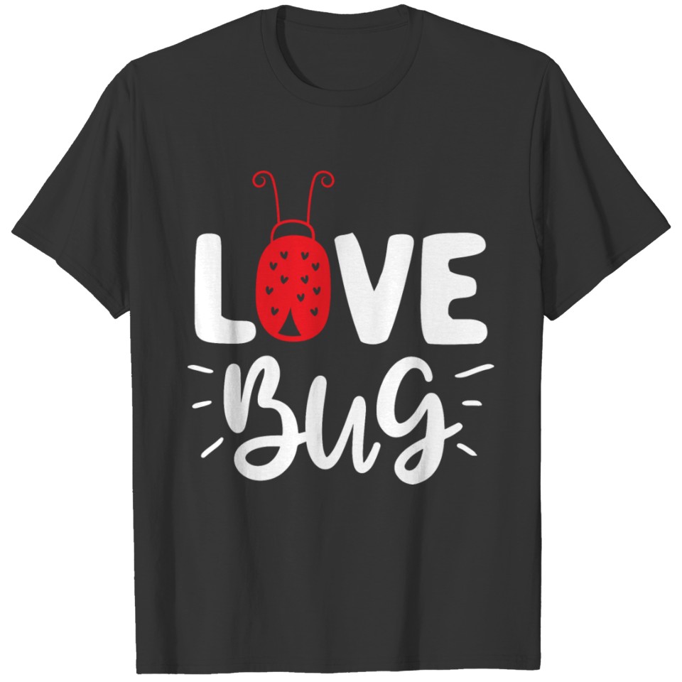 Love Bug Funny Clothing Gift for Him Her Red Bug T Shirts