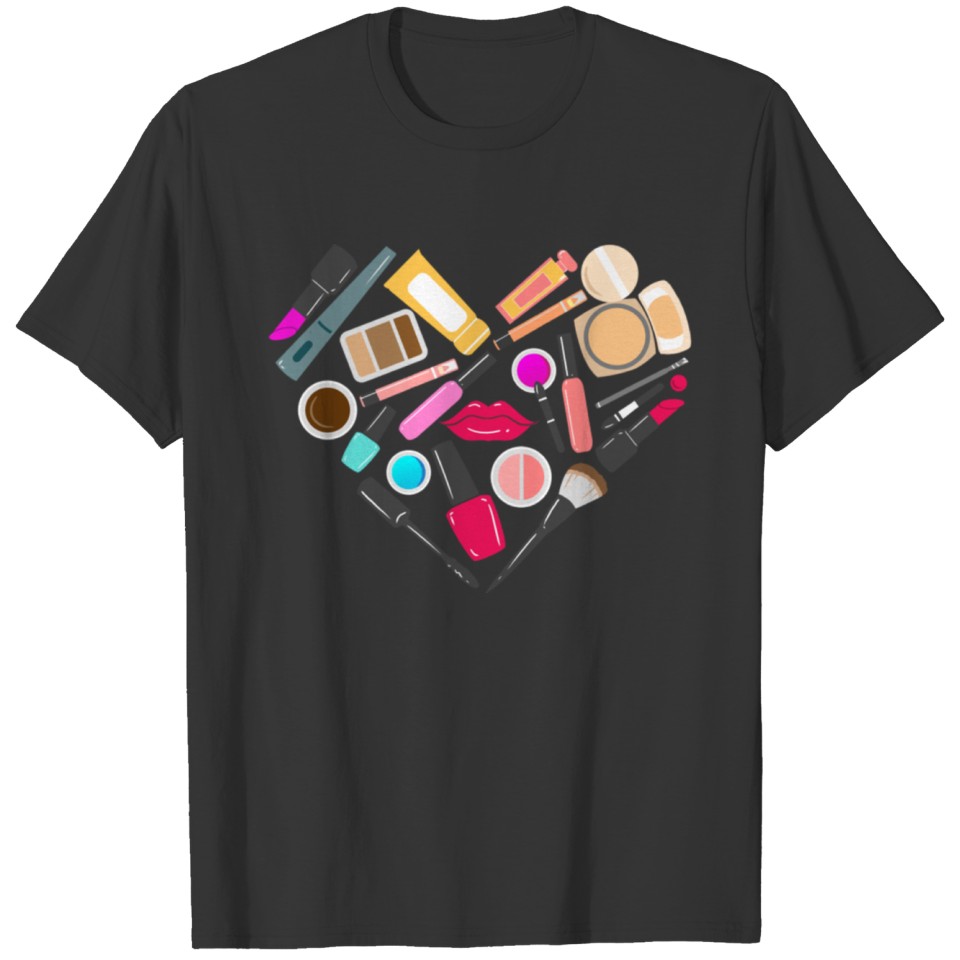 Makeup Heart For Makeup Artist T Shirts