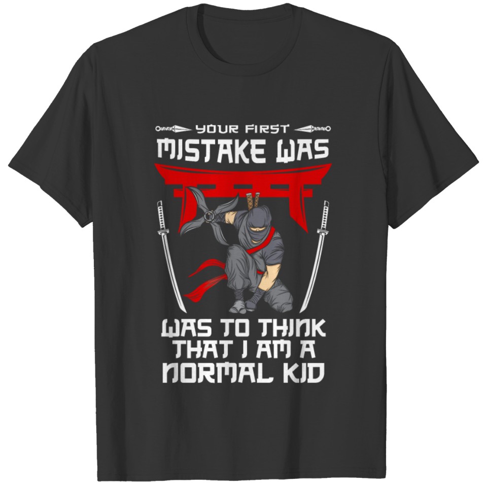 Ninja Tshirt Children Men Ninjutsu T-shirt