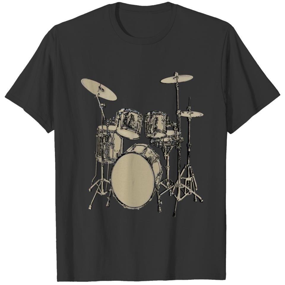 Drummer Vintage Drums Drum Set T-shirt