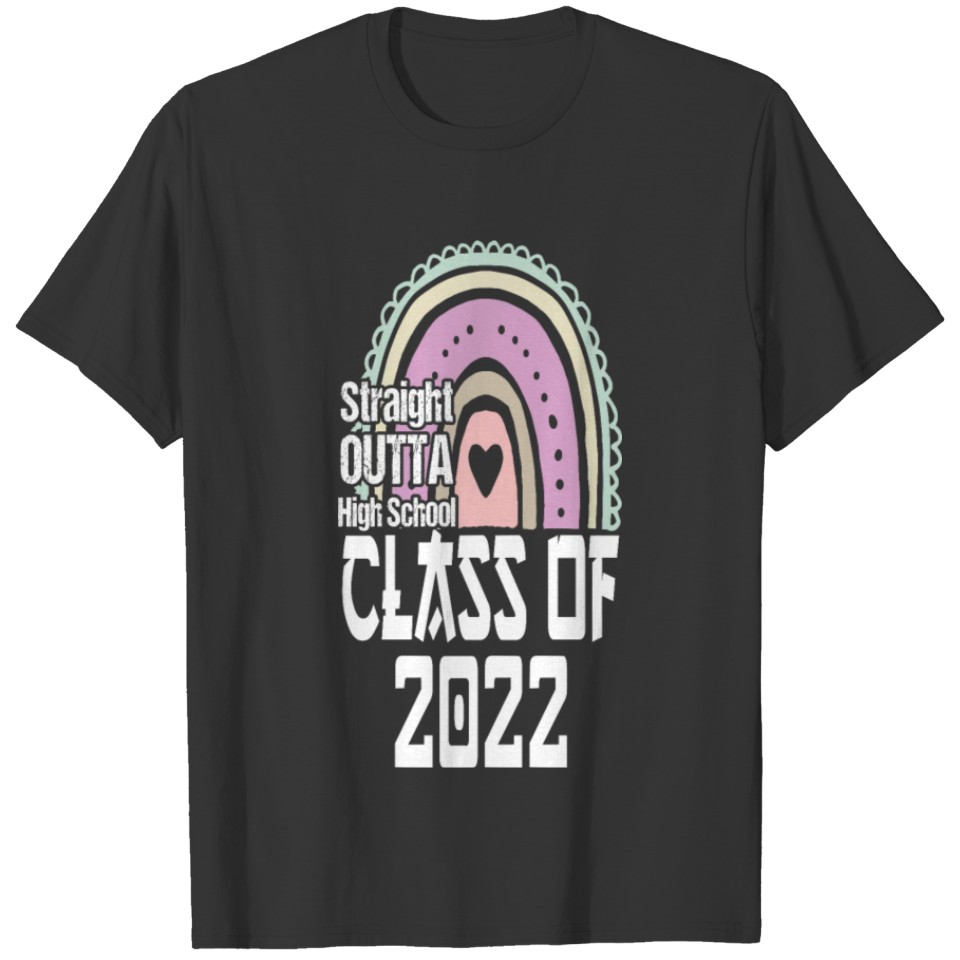 ranbow graduation gown color design, successful T-shirt