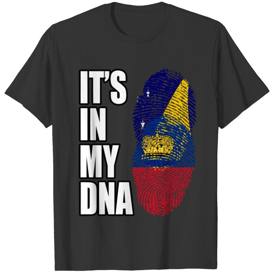 Tokelauan And Liechtensteiner Mix Heritage DNA Fla T-shirt