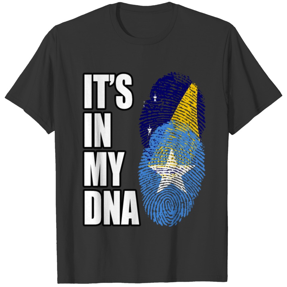 Tokelauan And Somali Mix Heritage DNA Flag T-shirt