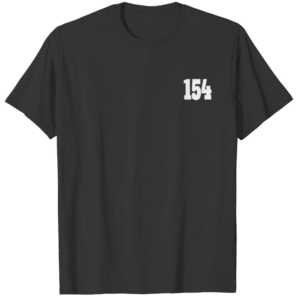 un solo centenar de cincuenta por de cuatro 154 T-shirt