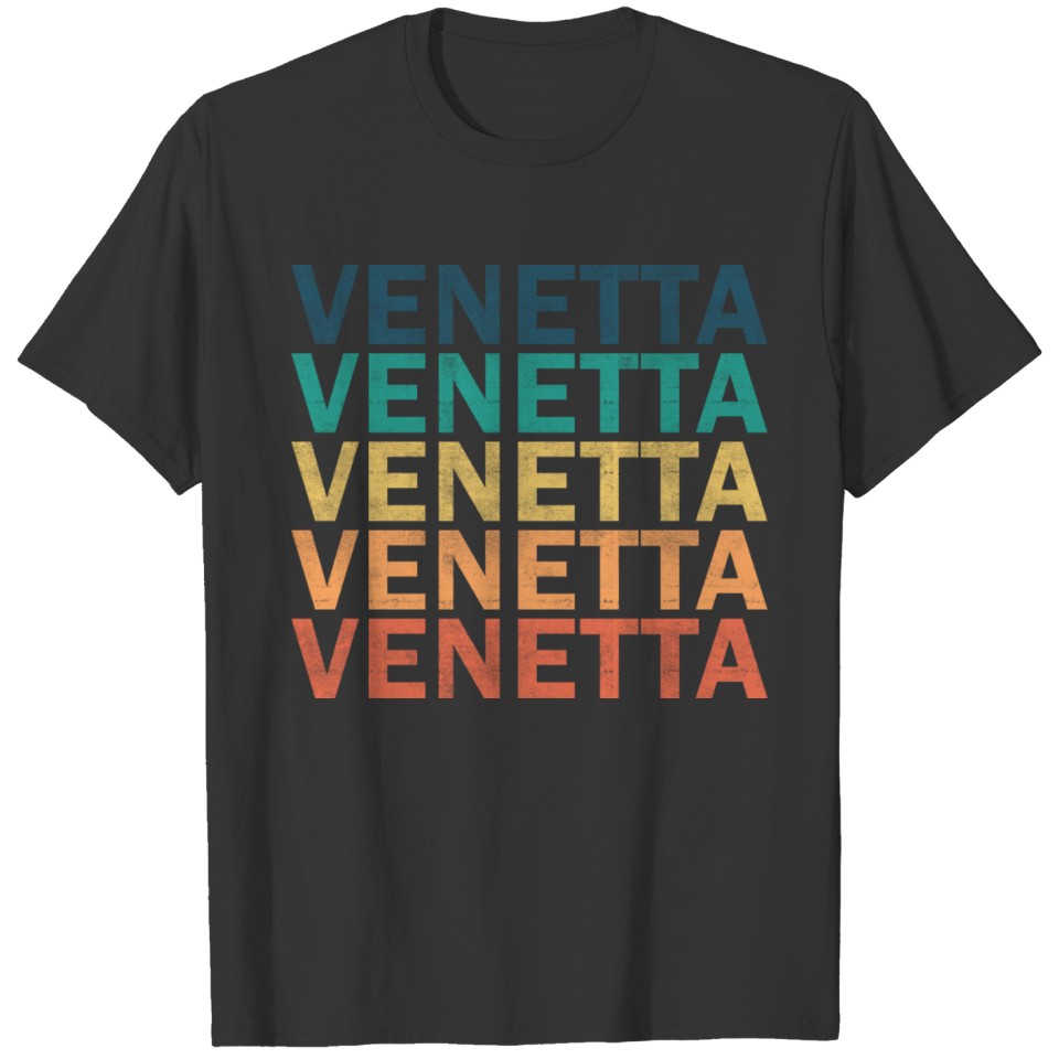 Venetta Name T Shirts - Venetta Vintage Retro Name