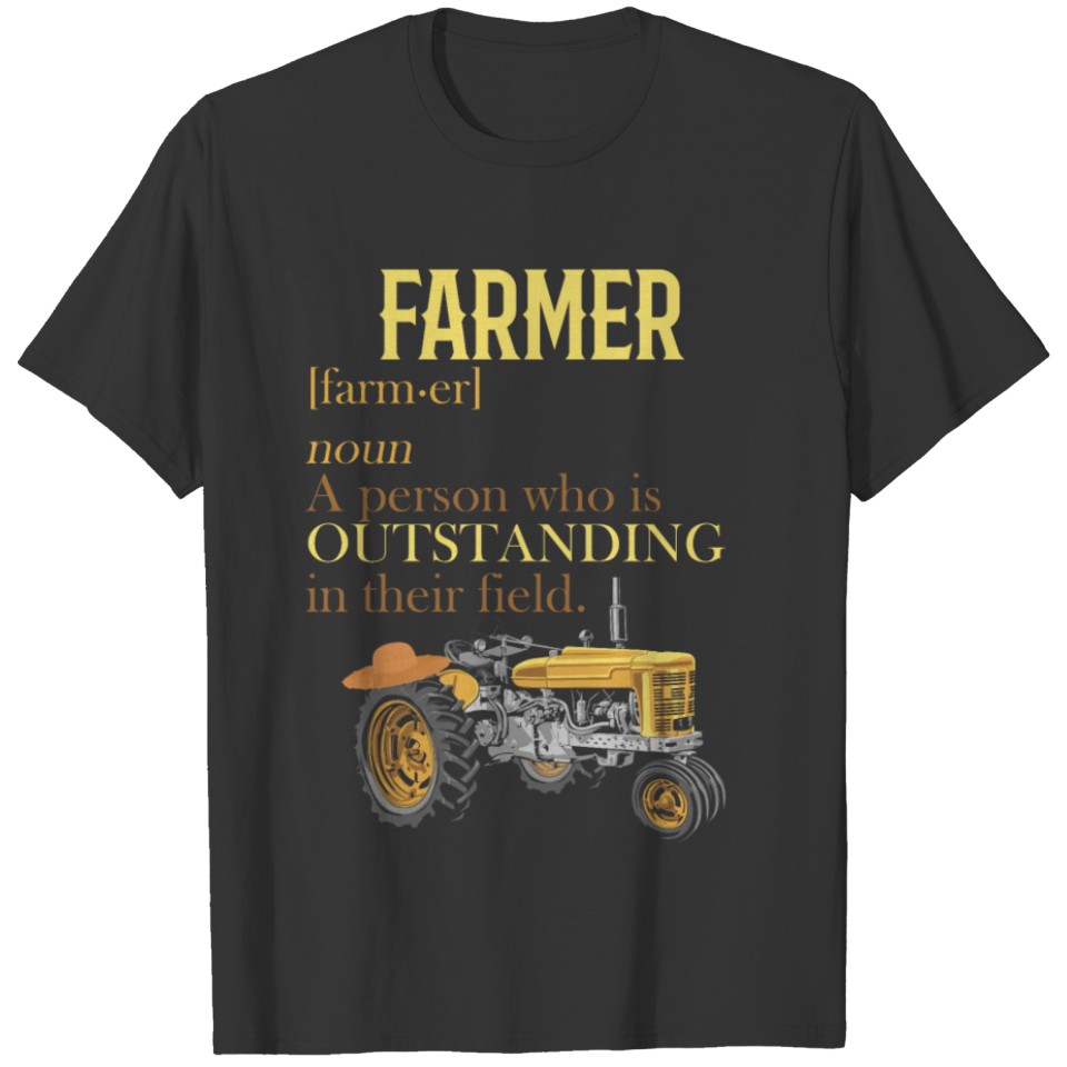 Funny Farming Definition Farm Barn Rancher Farmer T Shirts
