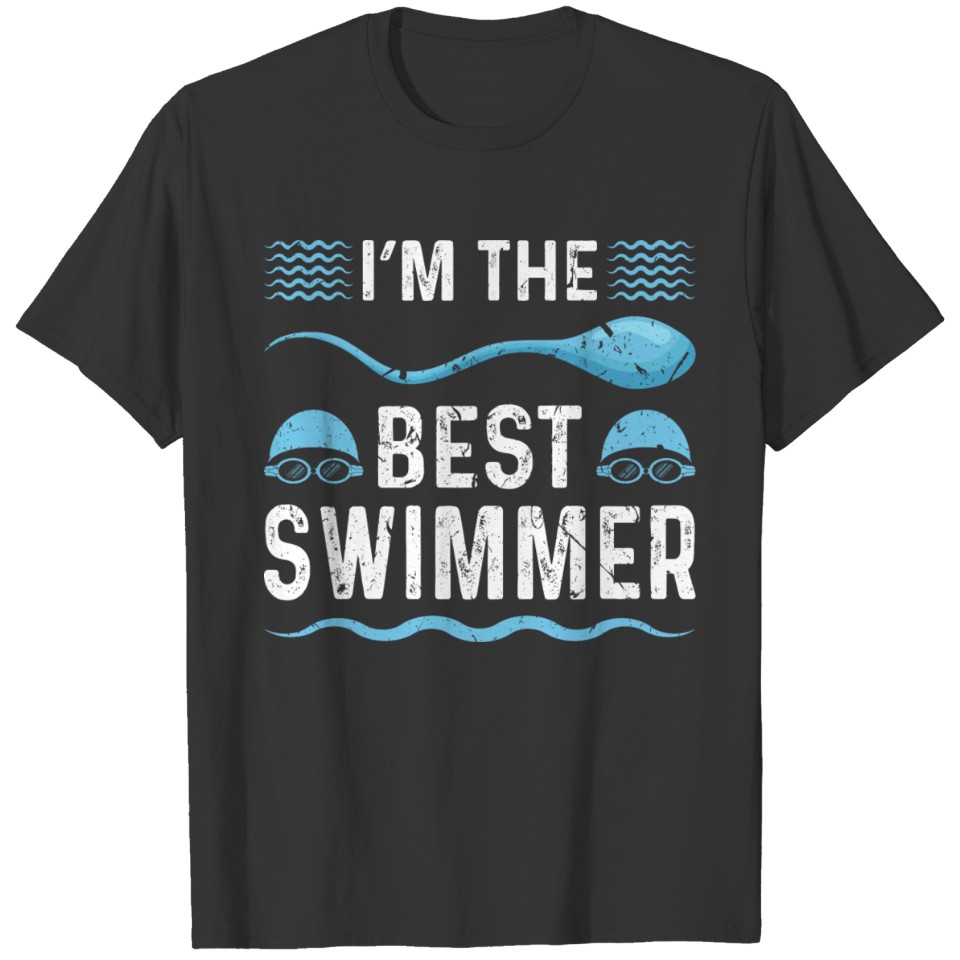 Swim Dad Fathers Day Swimmer T Shirts