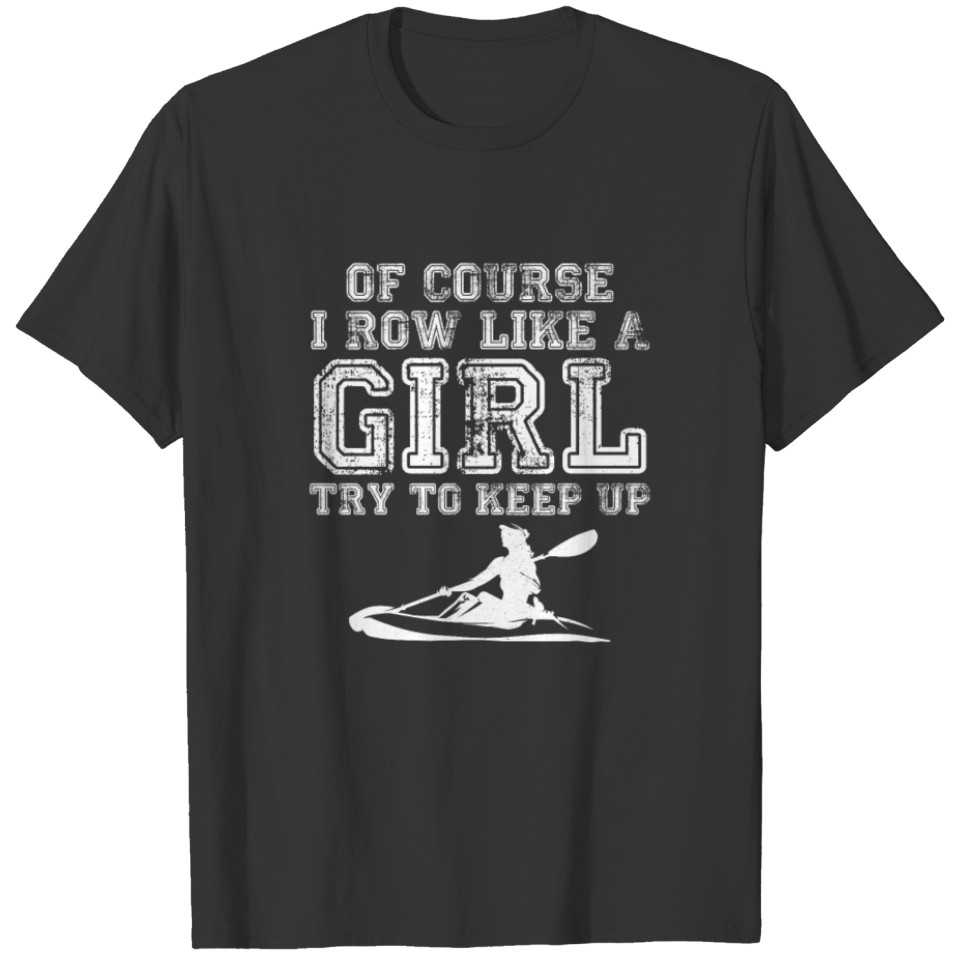 Cool Rowing Art Women Girls Coxswain Paddle Oar T Shirts