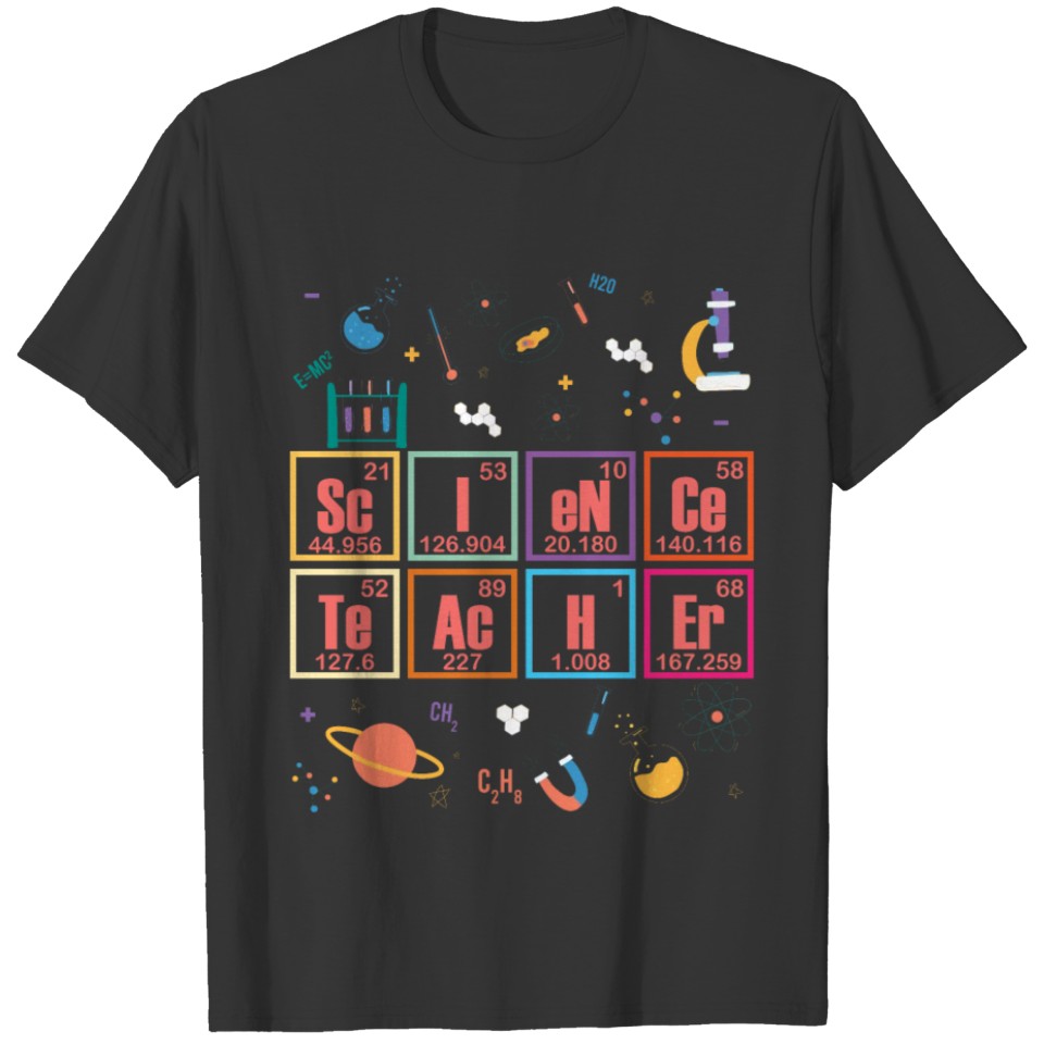 Science Teacher Periodic Table Of Elements School T Shirts
