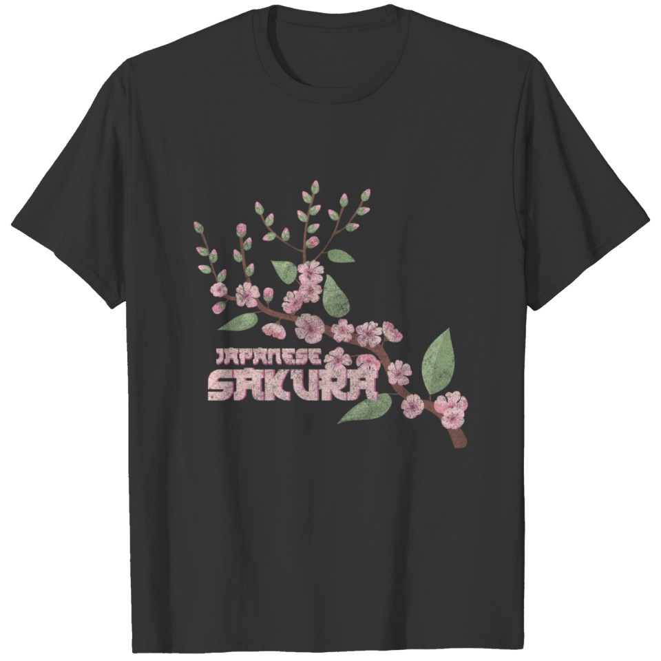 Cherry Blossoms Nature Symbol Pink T Shirts