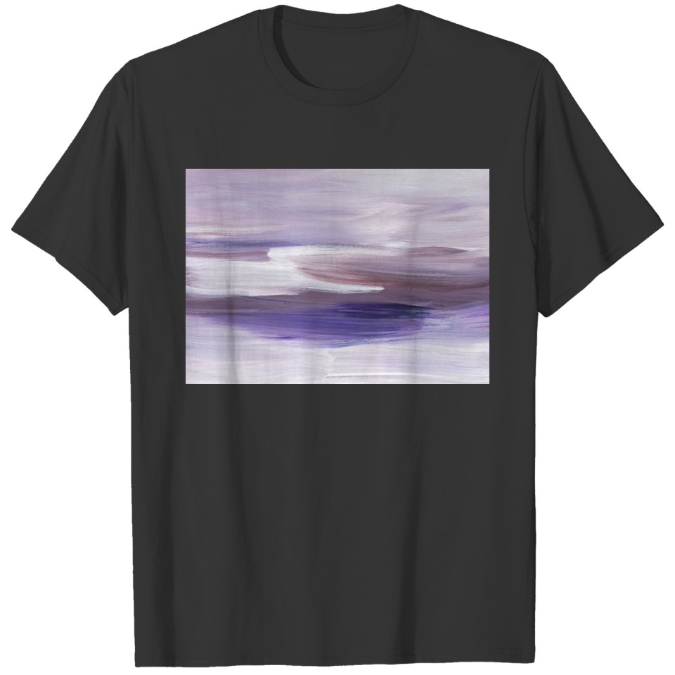 Abstract Minimalist Lavender Purple Painting T Shirts