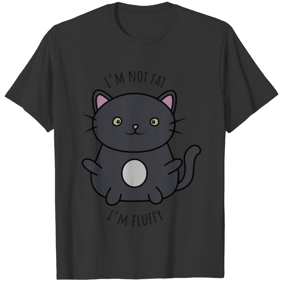 Im not fat Im fluffy Cute fat cat Classic T Shirts