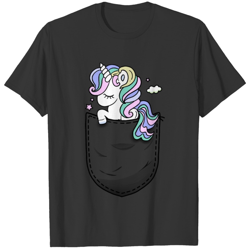 Unicorn in the pocket T Shirts