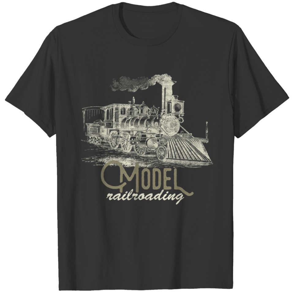 Trains Model Railroading Vintage Locomotive Art T Shirts