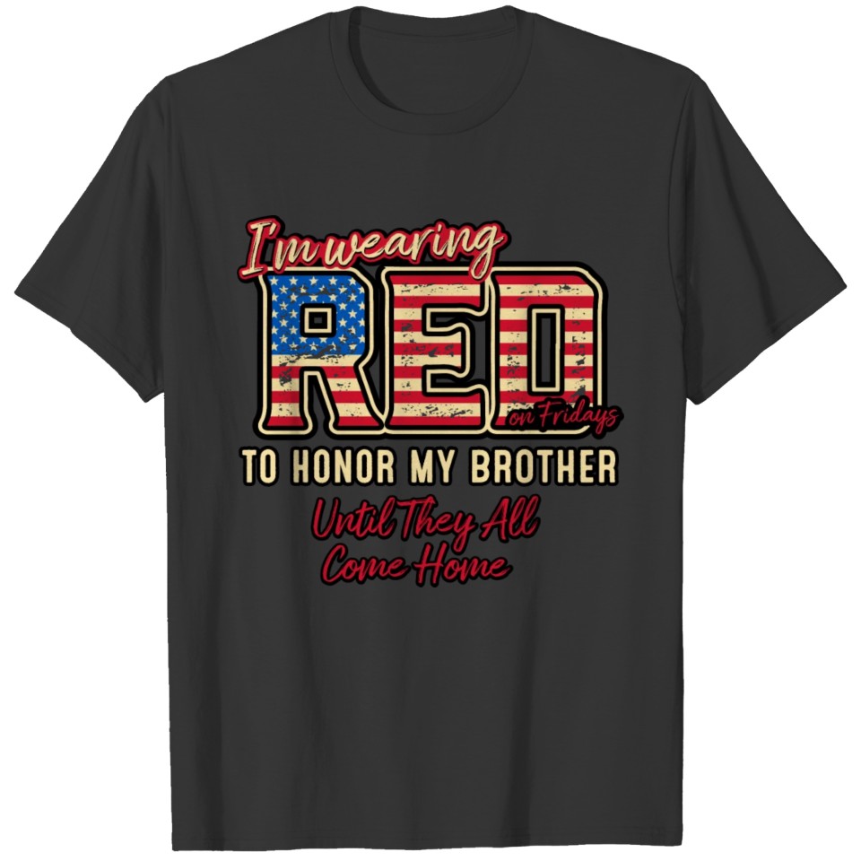 Red Friday's USA Soldier Brother Family Patriotic T Shirts